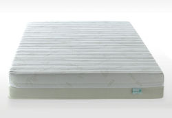 Matelas en mousse végétale L'Écolo Mousse du Matelas Vert, utilisant des cellules ouvertes pour favoriser le renouvellement de l'air.